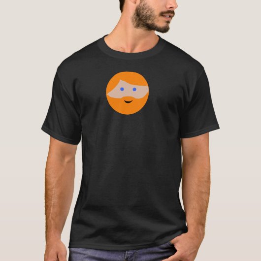 Oranje koningsgezicht t-shirt (Voorkant)