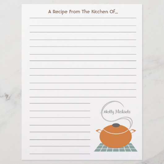 Oranje kookpot uit de keuken van ... (Voorkant)