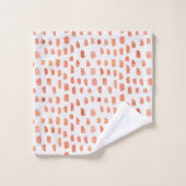 Oranje koraalas bad handdoek (Wasdoekje)