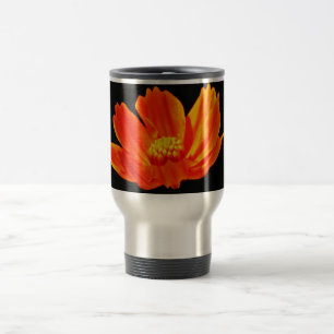 Oranje kosmos ventilator reisbeker