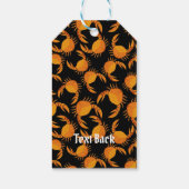 Oranje krab cadeaulabel (Achterkant)