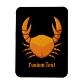 Oranje krab magneet (Verticaal)