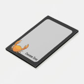 Oranje Krab Post-it® Notes (Schuin)