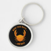 Oranje krab sleutelhanger (Voorkant)