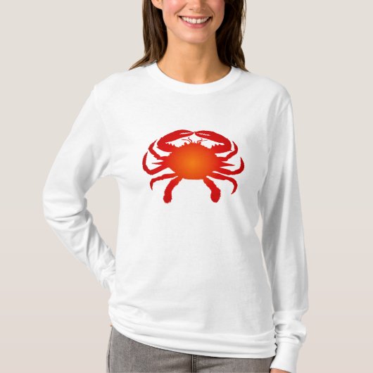 Oranje krab t-shirt (Voorkant)