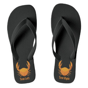 Oranje krab teenslippers