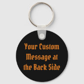 Oranje krabbenSleutelhanger Sleutelhanger (Achterkant)