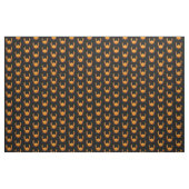 Oranje krabpatroon stof (Yard (91,4 cm))