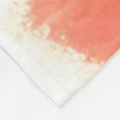 Oranje kreukstrips fleece deken (Hoek)