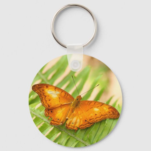 Oranje kruisvlieger sleutelhanger (Voorkant)