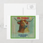 Oranje label El Toro Briefkaart (Voorkant / Achterkant)