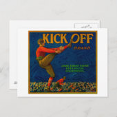 Oranje labelRedlands, CA Briefkaart (Voorkant / Achterkant)