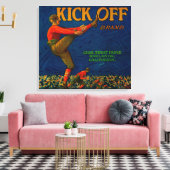 Oranje labelRedlands, CA Canvas Afdruk (Insitu (Woonkamer))