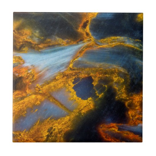 Oranje Laced Pietersite Tegeltje (Voorkant)