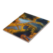 Oranje Laced Pietersite Tegeltje (Zijkant)