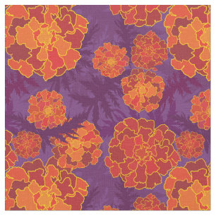 Oranje lamouflerpatroon stof