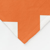 Oranje Lattice on White Fleece Deken (Hoek)