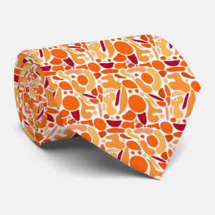 Oranje Lava Lamp Stropdas