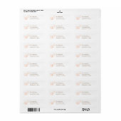 Oranje Leaf Thanksgiving Return Address Etiket (Full Sheet)