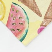 Oranje leder fleece deken (Hoek)