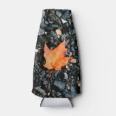 Oranje leder flesjeskoeler (Voorkant)