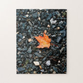 Oranje leder legpuzzel (Verticaal)