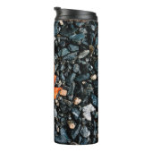 Oranje leder op Black Rocks Thermosbeker (Geroteerd rechts)