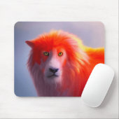 Oranje leeuwenkuur muismat (Met muis)