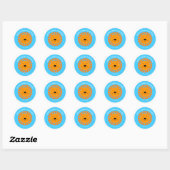 Oranje leeuwenwelp Dier Custom Baby shower Verjaar Ronde Sticker (Vel)