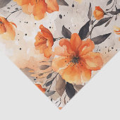 Oranje Lente Bloemen 1 Decoupage Papier (Detail)