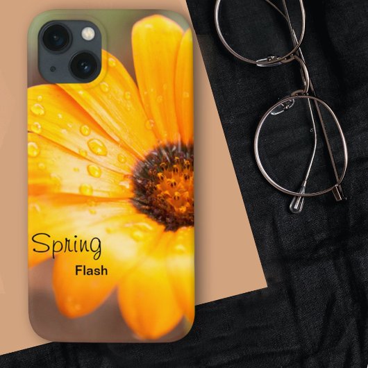Oranje lente-Flash African Daisy Foto aangepast Case-Mate iPhone Case