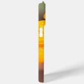 Oranje lente-Flash-Afrikaanse Daisy Flower Custom Case-Mate iPhone Case (Achterkant / Rechts)