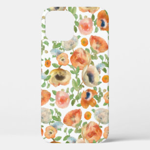 Oranje lentevloeren iPhone 12 hoesje
