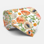 Oranje lentevloeren stropdas (Opgerold)