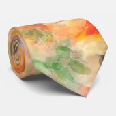 Oranje lentevloeren stropdas (Opgerold)