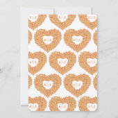 Oranje lentusjes bloem kaart (Achterkant)