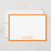 Oranje lerarendocent Dank je wel Kaarten (Voorkant)