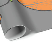 Oranje letter C Cadeaupapier (Rol Hoek)