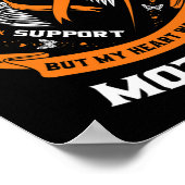 Oranje Leukemie Bewustzijn Moeder Je Vleugels werd Poster (Hoek)