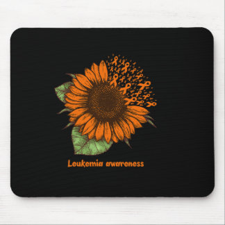 oranje leukemie bewustzijn zonnebloem cadeau krijg muismat