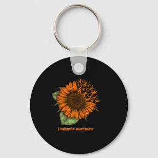 Oranje Leukemie Bewustzijn Zonnebloem Gift Warrior Sleutelhanger