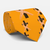 Oranje leukemie Survivor's kruis van het geloof Stropdas (Opgerold)