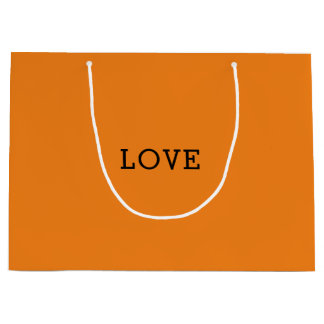 Oranje Liefde Designer Geïnspireerd Groot Cadeauzakje