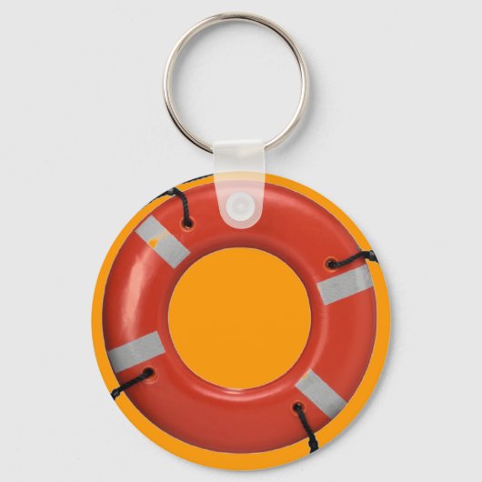ORANJE LIFE SAVER SLEUTELHANGER (Voorkant)