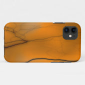 oranje lightning iphone hoesje (Achterkant (horizontaal))