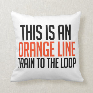 Oranje Lijn Trein naar de Loop Kussen