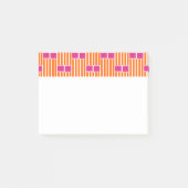 Oranje lijnen en roze dozen post-it® notes (Voorkant)