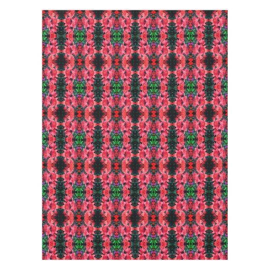 Oranje Lilies Floral Abstract Pattern Tafelkleed (Voorkant)