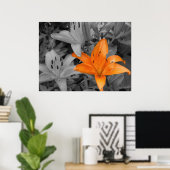 Oranje Lily Poster (Thuiskantoor)