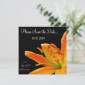 Oranje Lily Save-the-date Save The Date (Staand voorkant)